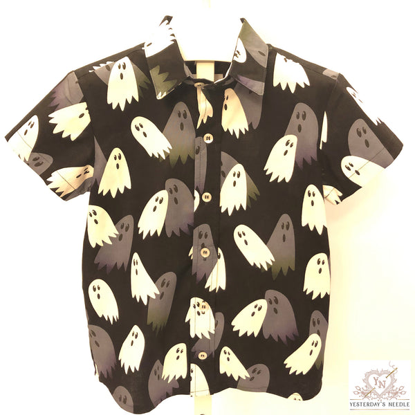 Glow in the Dark Halloween Collection Boy's Button Down Shirt