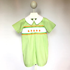 Yesterday's Needle Toddler Boy Fall Pumpkin Romper