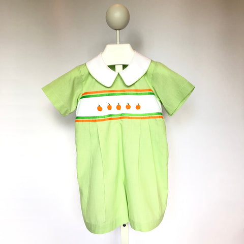 Yesterday's Needle Toddler Boy Fall Pumpkin Romper